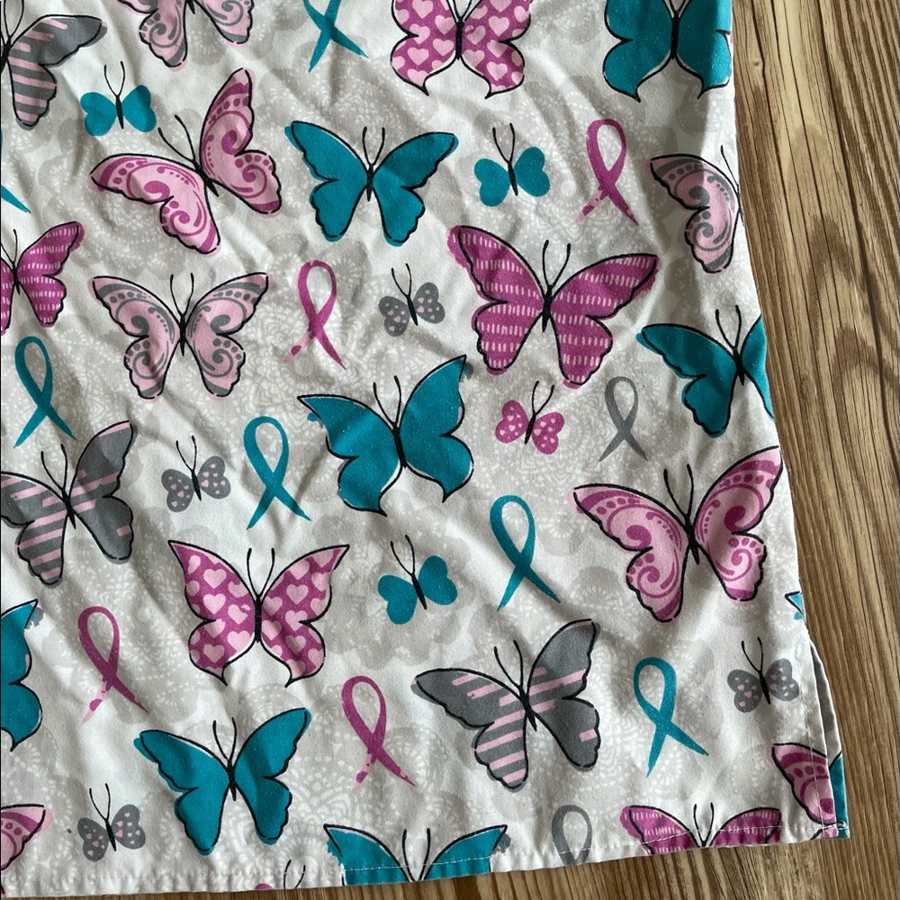 Awareness Ribbon Scrub Top - Picture 3 of 4